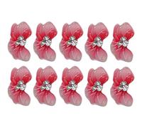 10Pcs Flower Nails Charm 3D Flower Charm For Nails Art Rhinestones Decorations Nails Charm For Womens Manicure Supplies