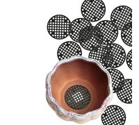 10pcs Flower Pot Bottom Drainage Mesh Mats Essential for Soil Retention and Plant Health (8.5cm)