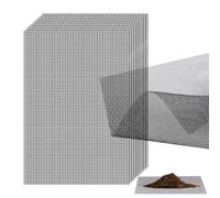 Fzcyuoo 10pcs Flower Pot Hole Mesh Pad, Bonsai Bottom Grid Mat Drainage Mesh Hole Screens Breathable Gasket, Plant Pot Drainage Mesh Plant Screen Mesh Preventing Soil Leakage