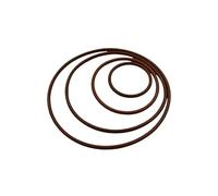 10Pcs Fluorine Rubber O-Rings for Pressure Washer, Filter, Pump, and Water Hose - Durable FKM Seal Gasket in Brown(6x3x1.5mm)