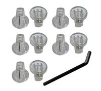 10Pcs Flush Head Guitar Knobs Guitar Amplifier Effect Pedal Knobs Replacement Pointers Control Knobs Guitar Part