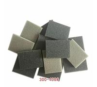 10pcs Foam Sanding Block Sponge Pads 300-400# to 1200-1500# Wet Dry Sandpaper for Metal Plastic Glass Fiber Polishing (300-400#)