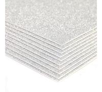 10PCS Foam Sheets Crafts,Glitter Crafts Cardstock Paper,Glitter EVA Foam Sheets Sliver,A4 Glitter Paper for Crafts