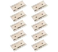 10pcs Folding Screen Hinges Iron Double Acting Door Hardware | Rust Resistant Metal Construction, Smooth Quiet Movement, Classic Finish, Suitable for Furniture Repair and Home Projects