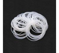 10Pcs Food Grade White Silicone O-Ring Gasket Set - Waterproof Sealing Washers (OD 5-90mm, 2.4mm Thickness)(44mmx40mm)