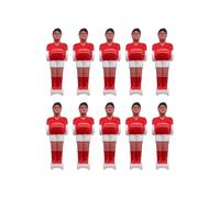 10Pcs Foosball Replacement Players Foosball Players Toy Football Machine Action Figure Small Football Men Machine Action Figure