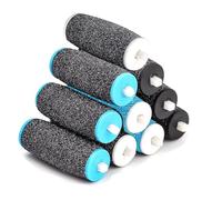 10Pcs Foot File Replacement Rollers Compatible with Scholl Velvet Smooth, 3 Types of Roughness, Hard Skin Remover Foot for Electric Foot File, Callus Remover for Feet