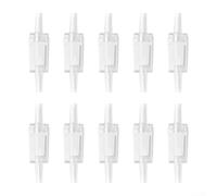 10PCS For Aquarium Air Pump Stop Valve Constructed from Clear Plastic for Consistent One-Way Performance (Transparent white)