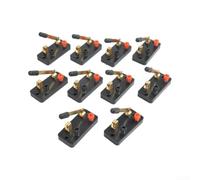 10pcs For classroom Circuit Learning Switches with SPST and SPDT Options and Secure Terminal Posts for Repeated Experimental Use (Copper)