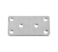 10Pcs for Connecting Furniture Flat Brackets Heavy Duty 80mm X 40mm 2mm Connectors Strong Load-Bearing for Fixing