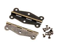 10pcs for Hinges 51 * 24mm Iron Vintage for Butterfly Antique Bronze Decorative Wooden Boxes Cabinet Cupboard Furniture Hardware Screws