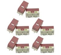 10Pcs for HUANO Switch (20M Clicks) Mice Microswitch Set White Dot Silver Connector 3Pins Microswitch Microswitches on Off