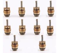 10pcs for m10 R-1234YF A/C Valve Core Fitting Brass High Pressure Resistant for Car Truck HVAC Repair Kit