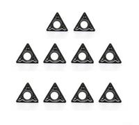 10PCS For Mini Chamfering Machine Alloy Inserts Set with R and C Angle Blades for Metal and Wood Materials Featuring Double Cutter Heads for Chamfering and Deburring (C angle)