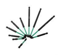 10Pcs For PZ2 Screwdriver Bits Long Lasting Magnetic Driver Set for Heavy Duty Tasks and Secure Grip