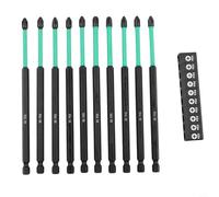 10pcs for Screwdriver Bits Set, 90mm & 150mm Long Reach Drill Bits with Holder, Alloy Steel for PZ2 PZ3 PH2 Electric Driver Batch Head for Hand Tools(150mm)