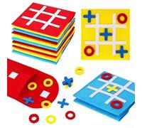 10pcs For Tic For Tac Toe Game Elements for Strategic Board Game Nine Grid Chess Play to Develop Spatial Imagination and Logical Analysis Ability (10set red)