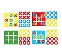 10pcs For Tic For Tac Toe Game Elements for Strategic Board Game Nine Grid Chess Play to Develop Spatial Imagination and Logical Analysis Ability (10set blue)