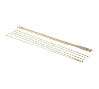 10PCS for Tin Bronze Brazing Rods for Copper-Iron Welding, Low- 1.6mm x 250mm Brass Filler Wire Compatible with Oxygen-Acetylene & Carbon