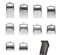 10Pcs for Wahl Clipper Guards,for Wahl Premium Guards Cutting Guide Combs,for Wahl Hair Clipper Attachments with Metal Clip 1.5mm to 25mm,Professional Cordless Hair Clipper Guards