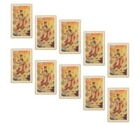 10pcs Fortune God Zodiac Metal Card, Aluminium Alloy Wallet Size