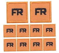 10PCS Fr Patches for Clothing Replacement Embroidery Patch Set Iron on Patches 1x1 Inch Funny DIY Sticker for Jeans Jackets Backpacks.