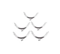 10Pcs Frames Snap Clasp Arch Pattern Coin Style Purse Silver for DIY Bag Making