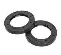 10Pcs Framework Oil Seal ID 17/18/18.9mm OD 22-47mm Nitrile Butadiene Rubber Gasket Rings Cover Double Lip with Spring(18x26x6mm)