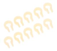 10pcs Freezer Hinge Repair Spacer Plastic Washer Inserts | 0.2 Inch Thickness, Beige Finish, 0.3 Inch Inner Diameter, Smooth Burr-free Edges, Ten Pieces for Maintenance