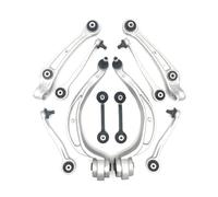 10pcs Front Upper Lower Control Arm Stabilizer Links Suspension Compatible For A4 A5 S4 Q5 Quattro 2011 2012 2013 2014 2015(10-12)