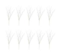 10pcs Frosted Flower Picks Decorative Stems Make Your Christmas Tree Shining with Shimmering Christmas Picks for Tree Ornaments and Indoor Display