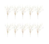 10pcs Frosted Flower Picks Decorative Stems Make Your Christmas Tree Shining with Shimmering Christmas Picks for Tree Ornaments and Indoor Display