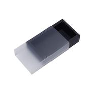 10pcs Frosted PVC Multi Size Paper Gift Box Package Wedding Party Cookies Candy Exquisite Drawer Box Supplies(Schwarz,24.5x14x8.5cm)