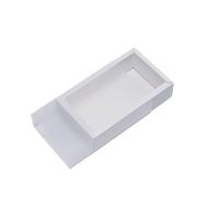 10pcs Frosted PVC Multi Size Paper Gift Box Package Wedding Party Cookies Candy Exquisite Drawer Box Supplies(Blanc,16x10x5.5cm)