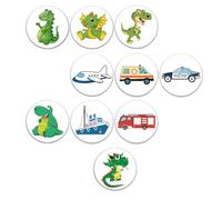 10Pcs Fun Animal Toilet Sticker Reusable Training Reward Chart Sticker Potty Training Toilet Seat Sticker Helpful Potty Training Stickers for Boys and Girls