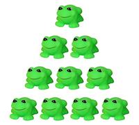 10PCS Funny Squeaky Frog Rubber Baby Bath Toys, Mini Cute Shower Bath Buddy Squirter Floating Toys for Toddlers, Bathtub Water Play