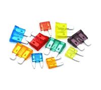 10Pcs Fuses Standard Mini Small 2 Car Fuse 2A 3A 5A 10A 15A 20A 25A 30A Amp Clip Set(40A,Mini)