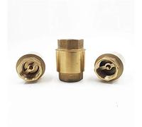 10Pcs G 1/2 Inch DN15 Brass Thread in-Line Spring Vertical Lift Check Valve - 200WOG Medium Pressure Water Flow Control