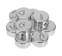 10pcs G Metal Calibration Mass Set, Chrome Plated Iron