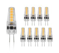 10pcs G4 LED Bulbs - Dimmable Light Bulbs with G4 Bi-Pin Base for Ceiling Lamps, Wall Lamps & Table Lamps