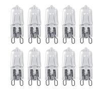 10Pcs G9 Base Halogen Light Bulb, 120V 40W Lighting Clear Lense Spot Down Lamp Chandelier Sconce Replacement Home Warm White 2900K Bright for Cabinet Lights CE Certification
