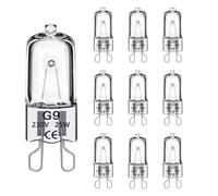 10Pcs G9 Halogen Light Bulbs 25W Warm White Capsule Bulb Dimmable 230V 300℃