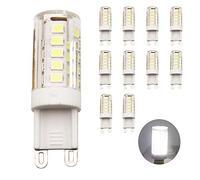 10pcs G9 LED Bulbs, 3W, Cool White 6000K, LED Bulbs, 220-240V AC, 250lm, 360° Wide Beams, G9 Base