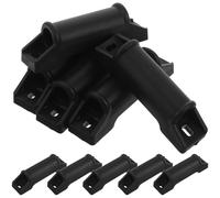 10pcs Gaming Chair Recliner Foot Rest Replacement Plastic Pads Black | Chair with Footrest, Smooth Edges, Quick Assembly, Versatile Compatibility for Recliners and Furniture