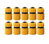 10PCS Garden 1/2 Inch 16mm Connectors Gardening Tap Water Pipe Quick Connect Adapter Hose Extend Repair Fitting Watering Tool(Orange)