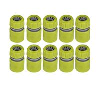 10PCS Garden 1/2 Inch 16mm Connectors Gardening Tap Water Pipe Quick Connect Adapter Hose Extend Repair Fitting Watering Tool(Green)