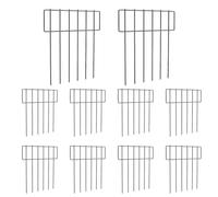 10PCS Garden Fencing Animal Barrier | No Dig Rustproof Garden Fence Border | Decorative Metal Garden Fence Panels Ground Stakes Defense for Rabbits, Dog Outdoor Lawn Yard Garden Patio