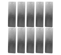 10pcs Garden Plant Labels with Pointed End Aluminum for Herbs | Engraveable UV Resistant Finish, Silver Metal Stakes, Greenhouse Use with Pen, for Planters and Nursery