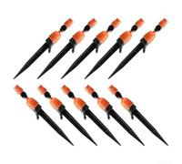 10PCS Garden Sprinklers with Adjustable Spray Angles for Outdoor Lawn and Plant Bed Irrigation Tasks