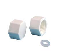 10pcs Garden Water Pipe End Connector Plastic 1/2'' 3/4'' 1'' Male/Female Thread End Cap PVC Tube Sealing Fittings(10Pcs 3I4 Female-Thread)